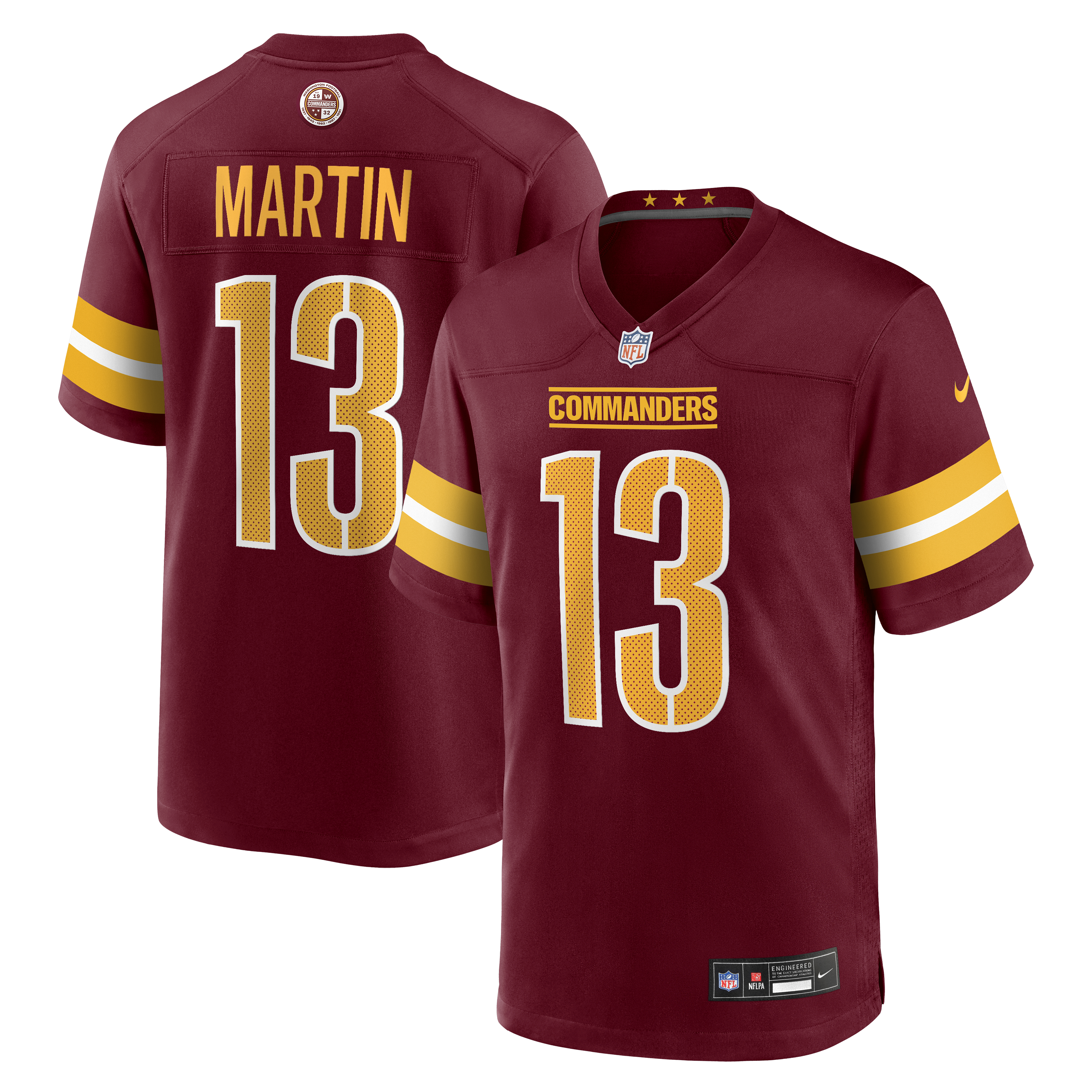Men's Nike Tay Martin Burgundy Washington Commanders Team Game Jersey