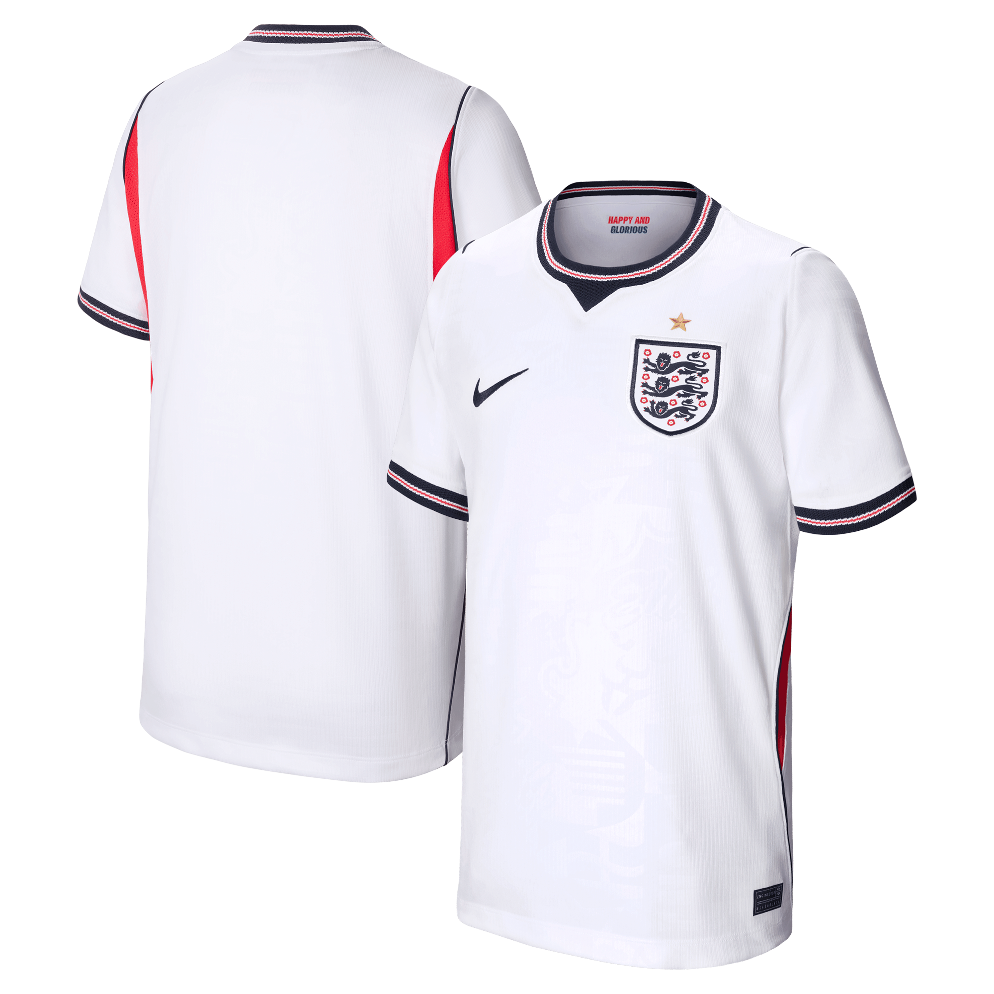 Youth Nike White England National Team 2026 Home Stadium Replica Jersey