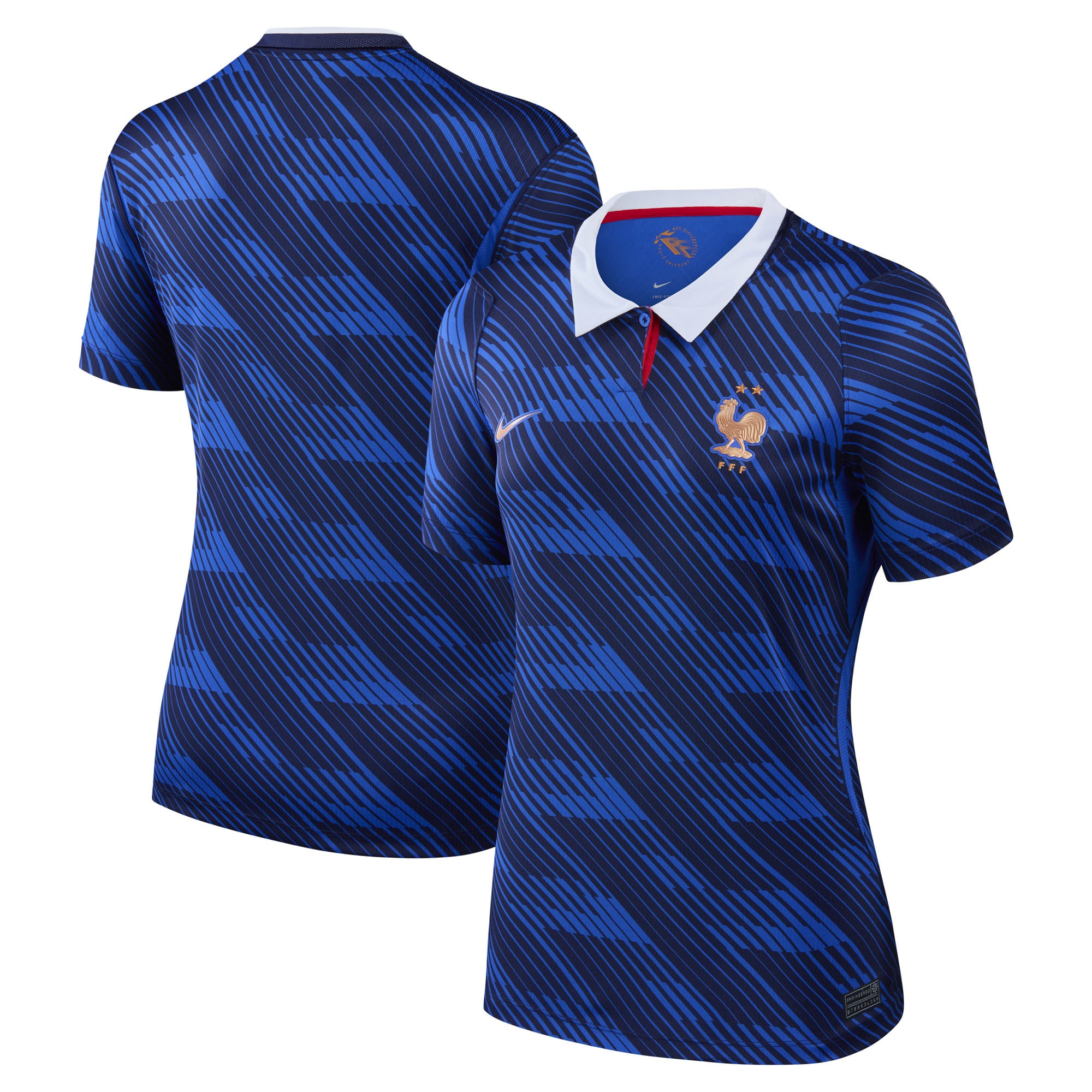 Women's Nike  Blue France National Team 2026 Home Stadium Replica Jersey