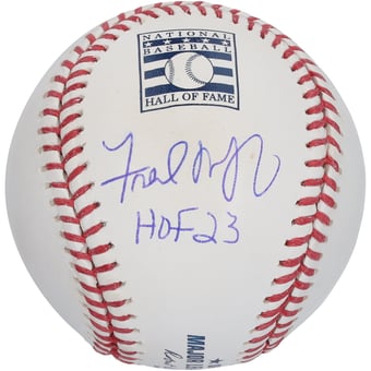 Fred McGriff Atlanta Braves Autographed Hall of Fame Logo Baseball with "HOF 23" Inscription