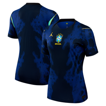 Women's Jordan Brand  Blue Brazil National Team 2026 Away Match Authentic Jersey