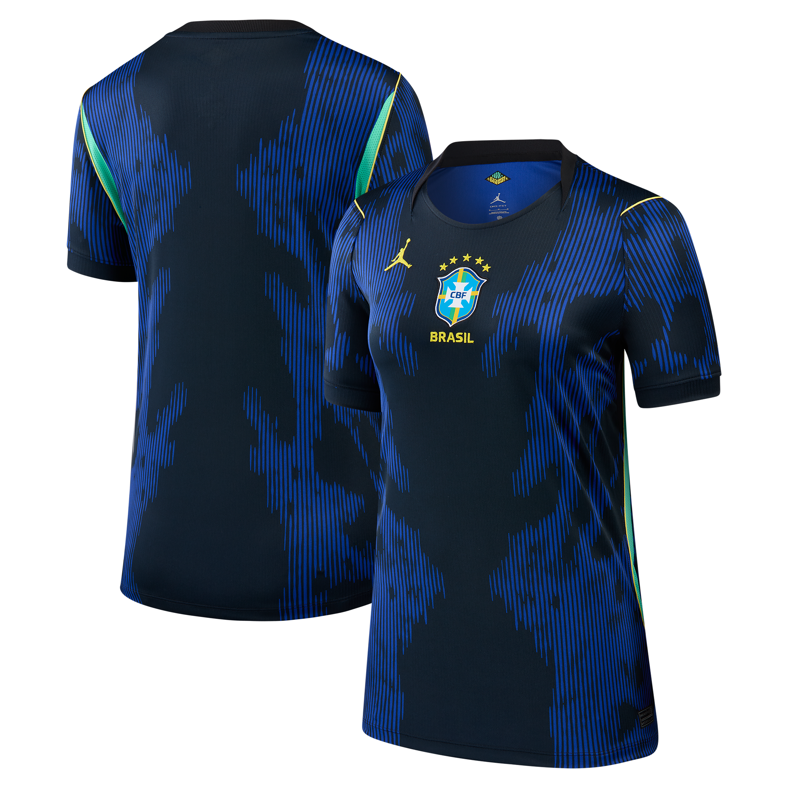 Women's Jordan Brand Blue Brazil National Team 2026 Away Stadium Replica Jersey