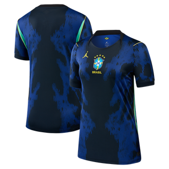 Women's Jordan Brand  Blue Brazil National Team 2026 Away Stadium Replica Jersey