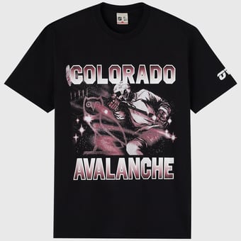 Men's OVO x NHL  Black Colorado Avalanche Graphic T-Shirt