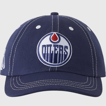 Men's OVO x NHL  Navy Edmonton Oilers Adjustable Sport Hat