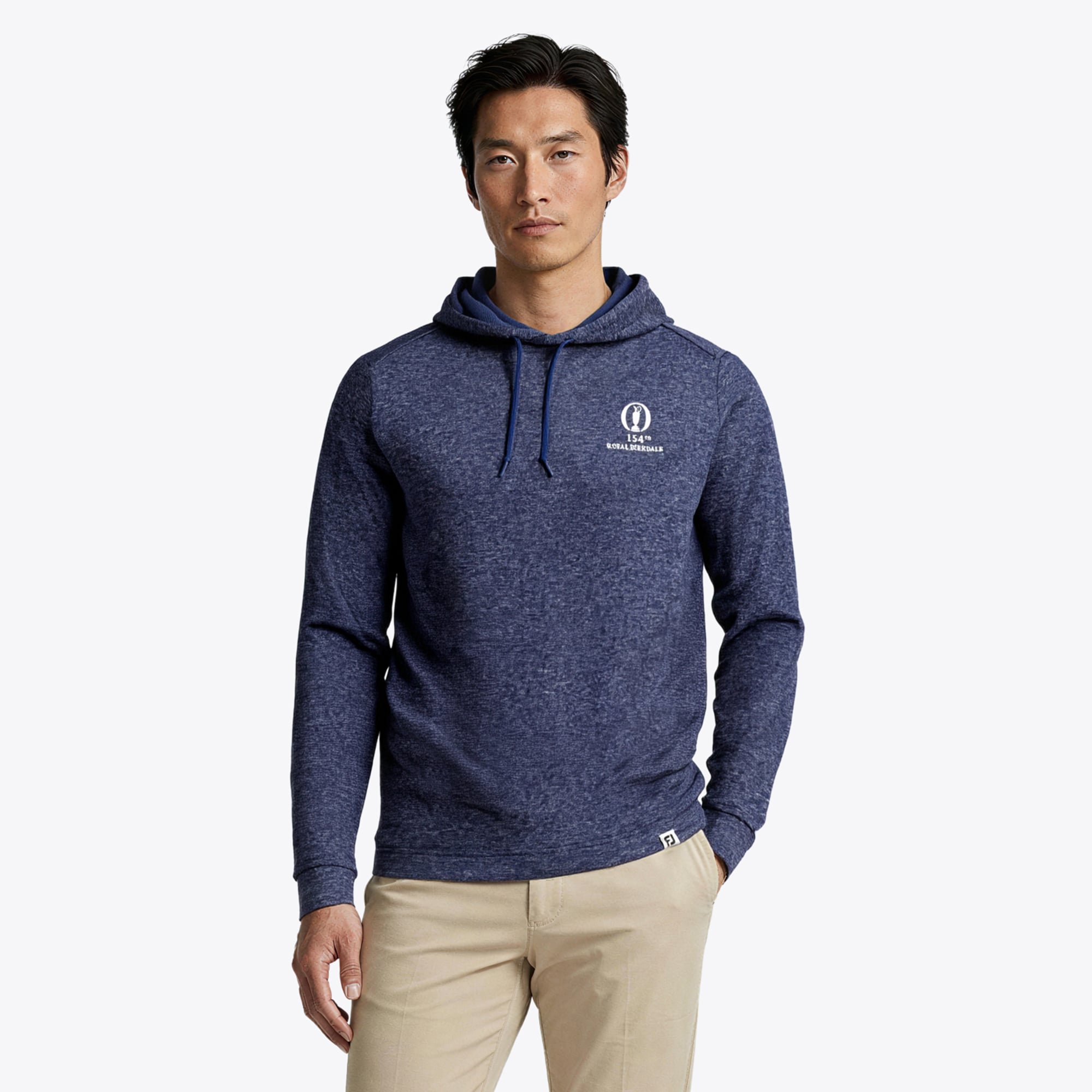 Felpa con cappuccio The 154th Open Royal Birkdale FootJoy Lightweight - Blu Navy Heather