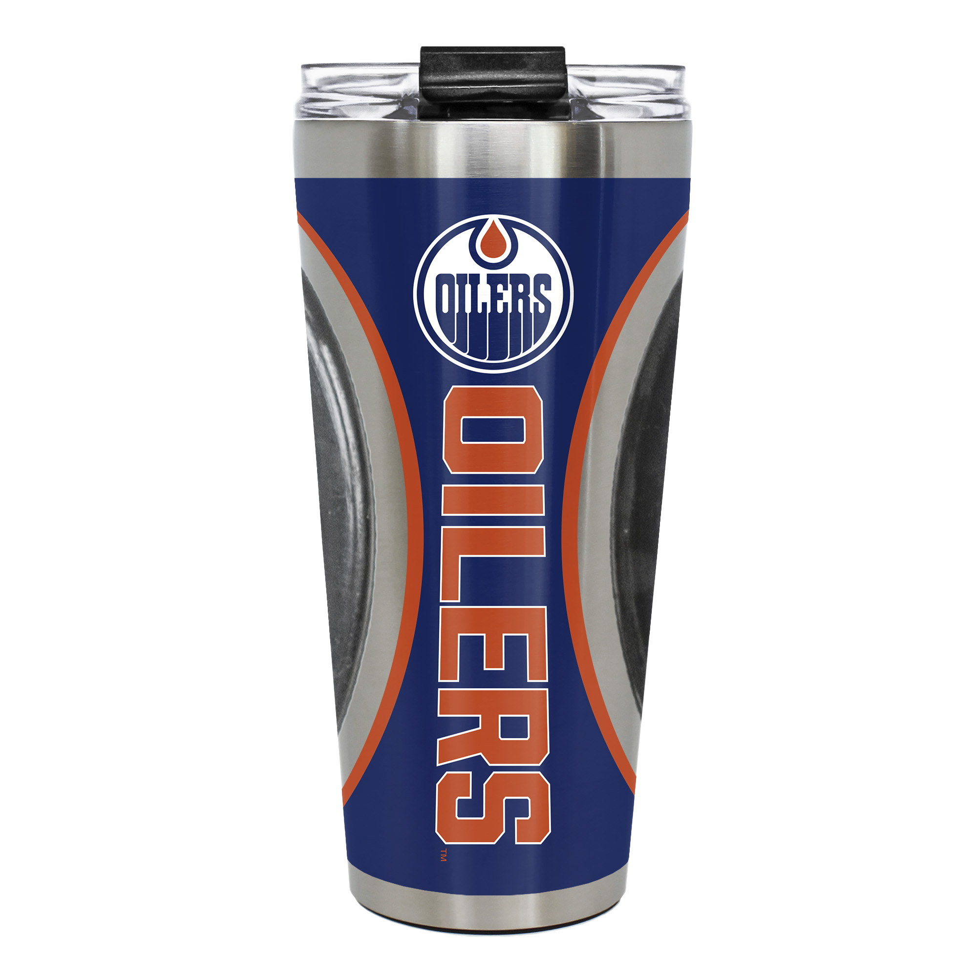 Edmonton Oilers 32oz Big Slim Game Puck Travel Tumbler