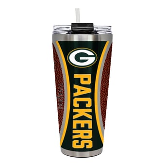 Green Bay Packers 32oz. Big Slim Game Ball Travel Tumbler
