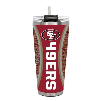 San Francisco 49ers 32oz. Big Slim Game Ball Travel Tumbler