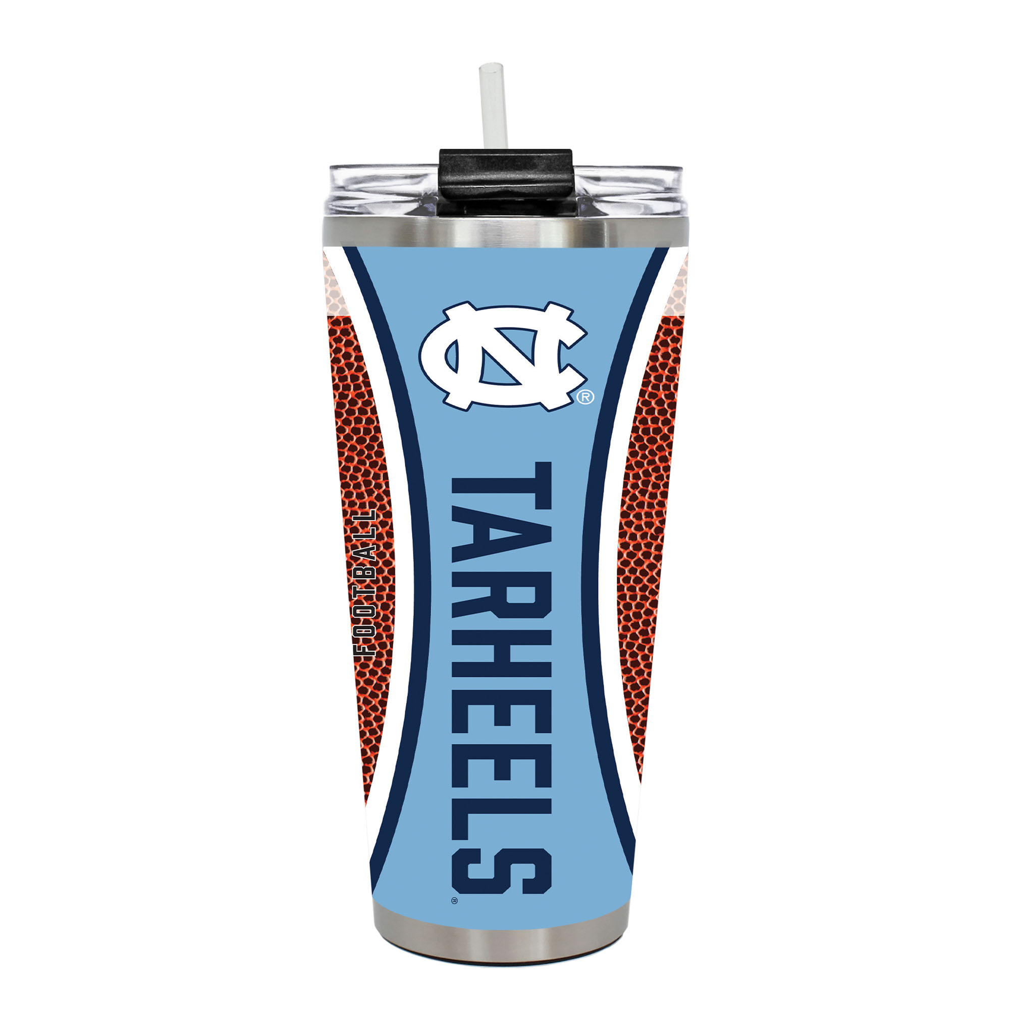 North Carolina Tar Heels 32oz. Big Slim Game Ball Travel Tumbler North Carolina Tar Heels 32oz. Big Slim Game Ball Travel Tumbler