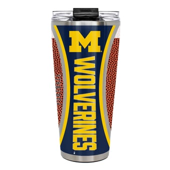 Michigan Wolverines 32oz. Big Slim Game Ball Travel Tumbler