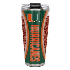 Miami Hurricanes 32oz. Big Slim Game Ball Travel Tumbler