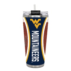 West Virginia Mountaineers 32oz. Big Slim Game Ball Travel Tumbler