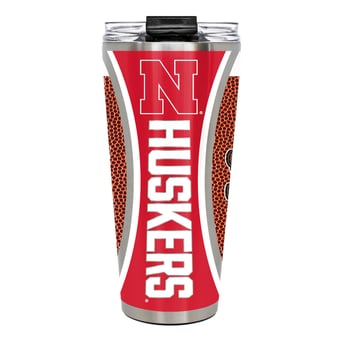 Nebraska Huskers 32oz. Big Slim Game Ball Travel Tumbler