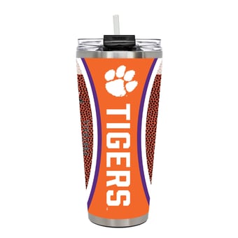 Clemson Tigers 32oz. Big Slim Game Ball Travel Tumbler