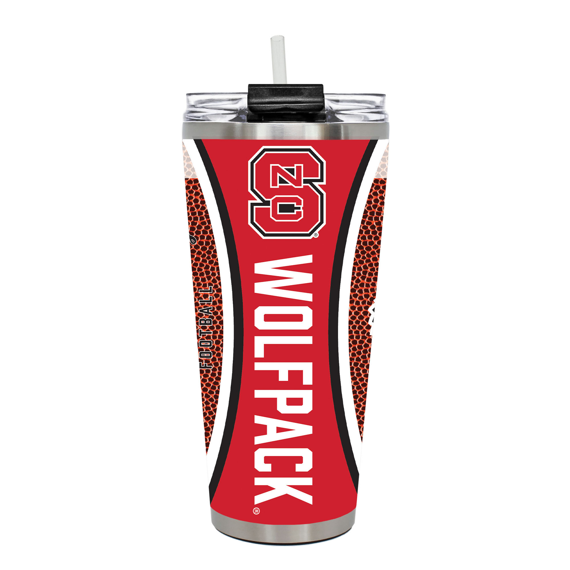 NC State Wolfpack 32oz. Big Slim Game Ball Travel Tumbler