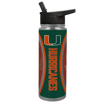 Miami Hurricanes 24oz. Jr. Thirst Game Ball Hydration Bottle