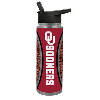 Oklahoma Sooners 24oz. Jr. Thirst Game Ball Hydration Bottle
