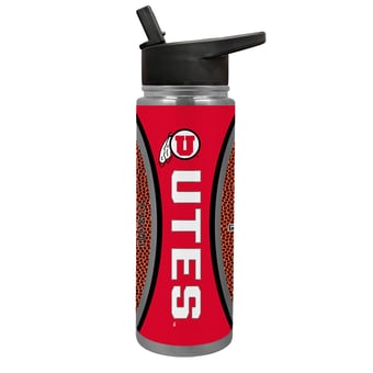 Utah Utes 24oz. Jr. Thirst Game Ball Hydration Bottle