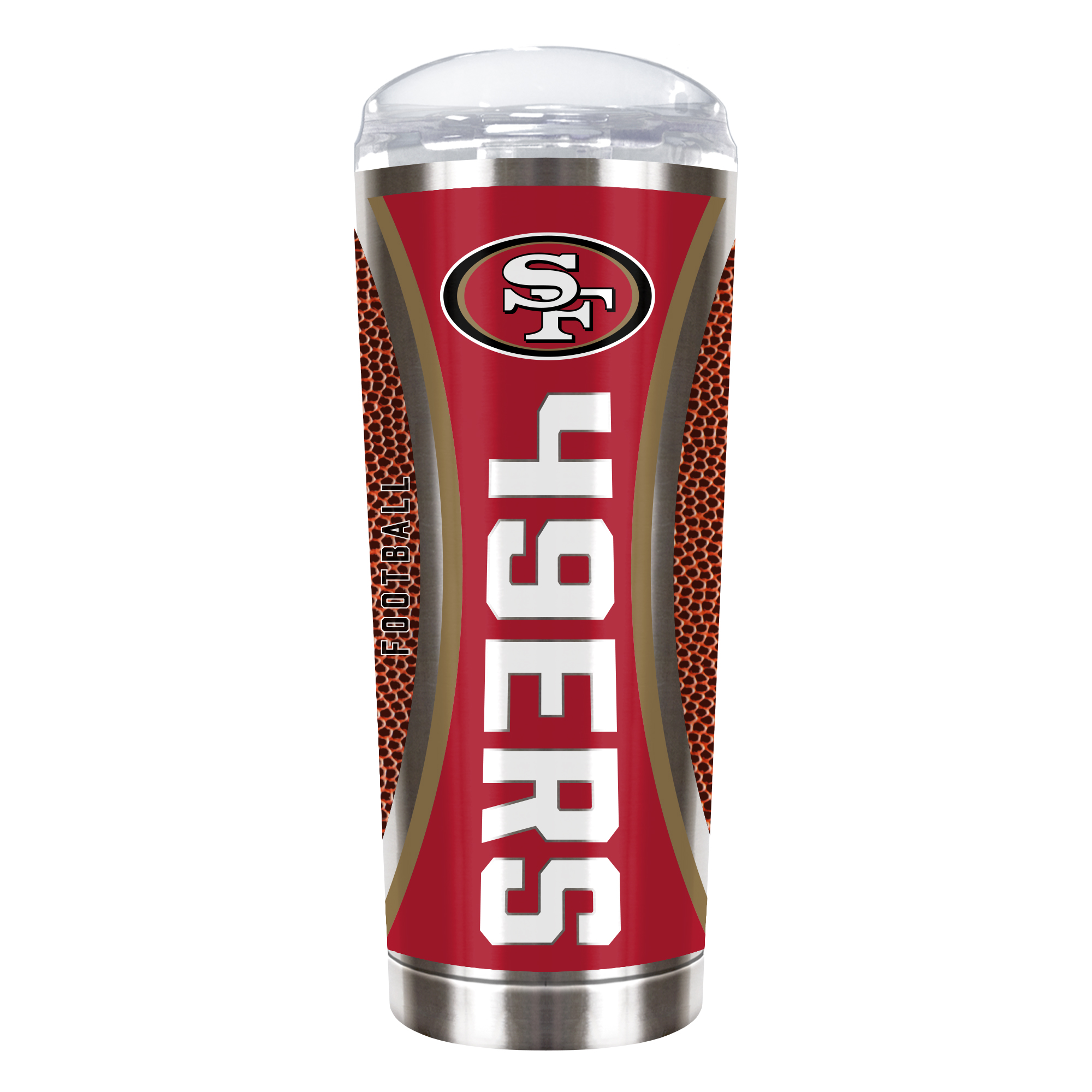 San Francisco 49ers 18oz. Roadie Game Ball Tumbler