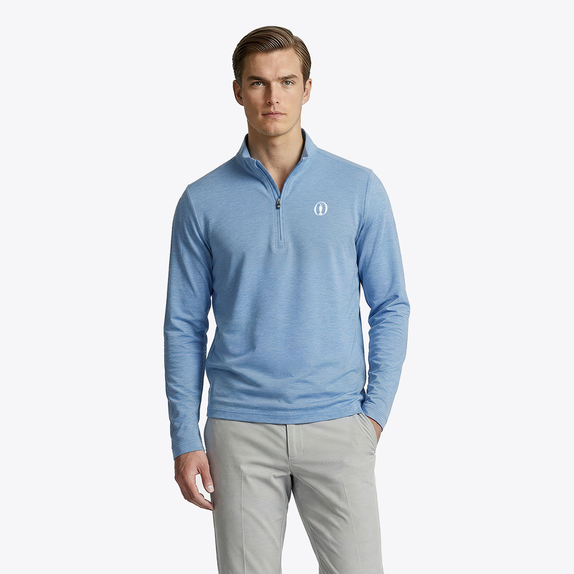 Midlayer 1/4 Cernia Travis Mathew Heater Pro - Blu