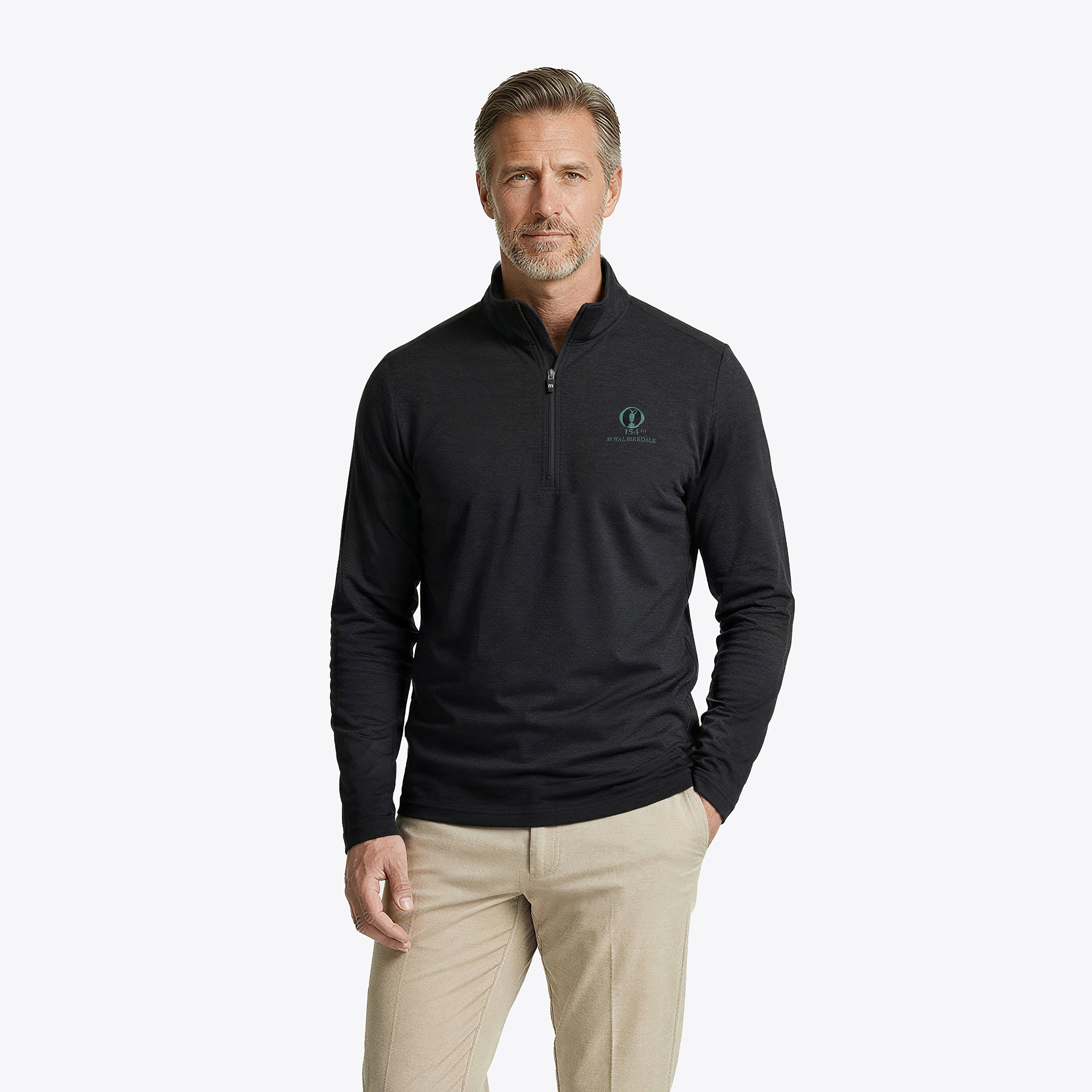 Midlayer 1/4 Cernia The 154th Open Royal Birkdale Travis Mathew Heater - Nero