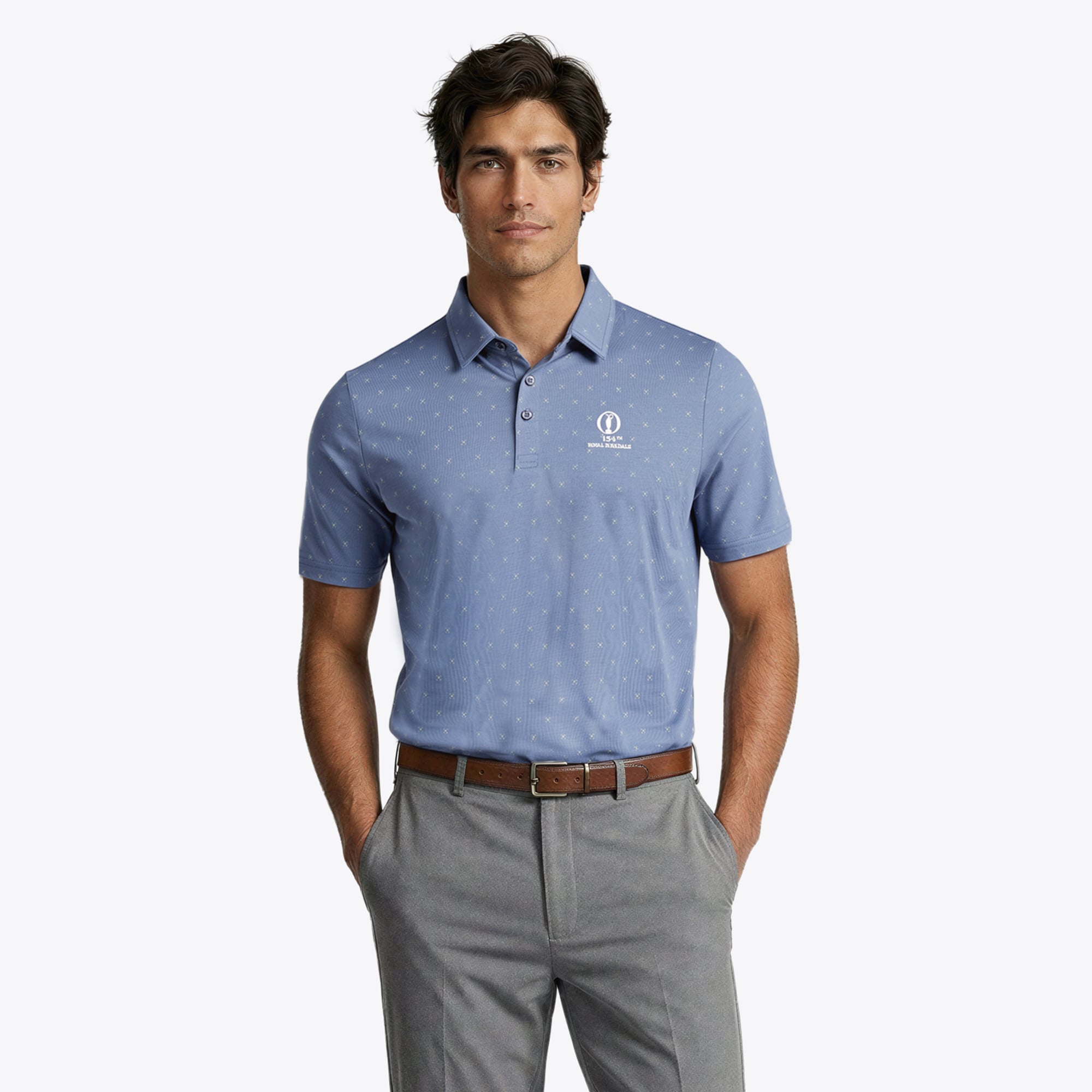 Polo Maglia The 154th Open Royal Birkdale Travis Mathew Performance - Blu