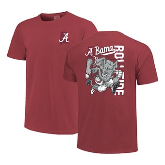 Men's Crimson Alabama Crimson Tide Sketched Mascot Comfort Colors T-Shirt