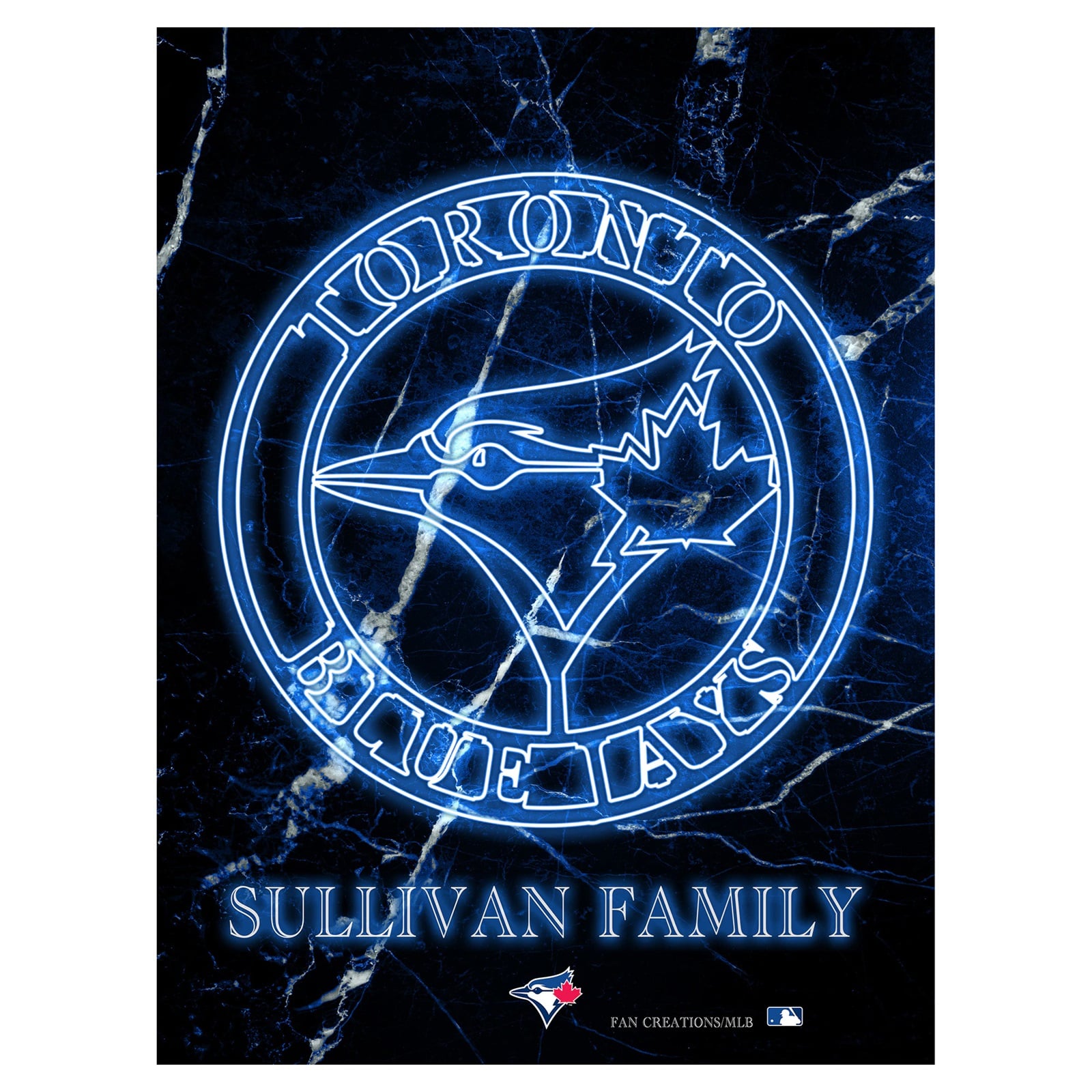 Toronto Blue Jays Personalized 12" x 16" Framed Art Print