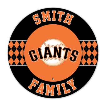 San Francisco Giants 16" Personalized Circle Wall Art