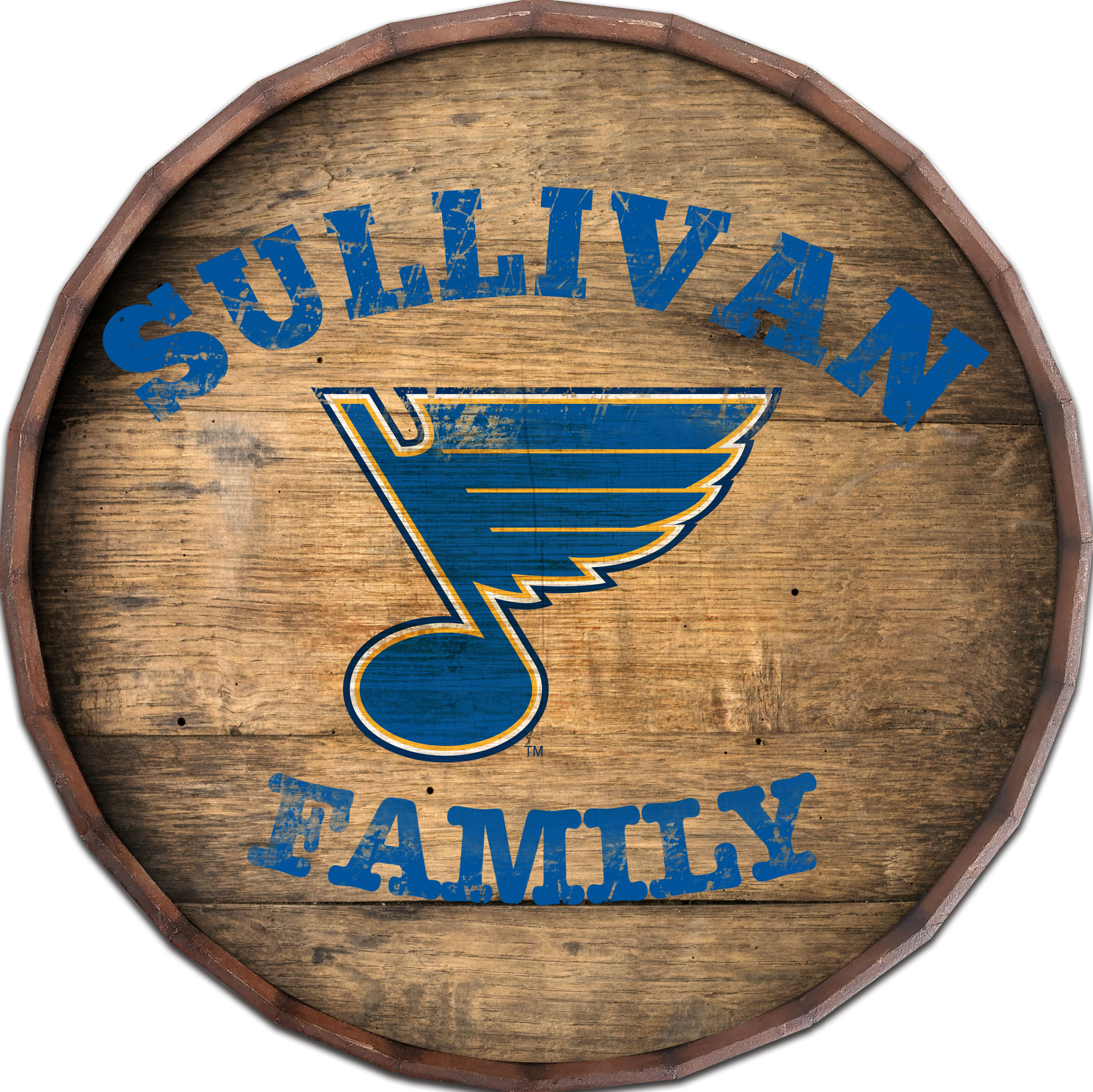 St. Louis Blues 24" Personalized Barrel Top