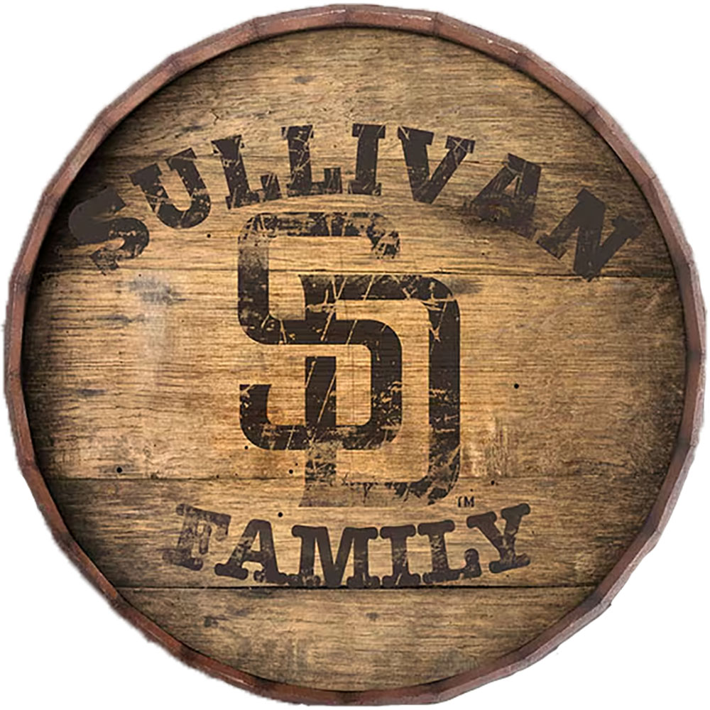 San Diego Padres 24" Personalized Barrel Top