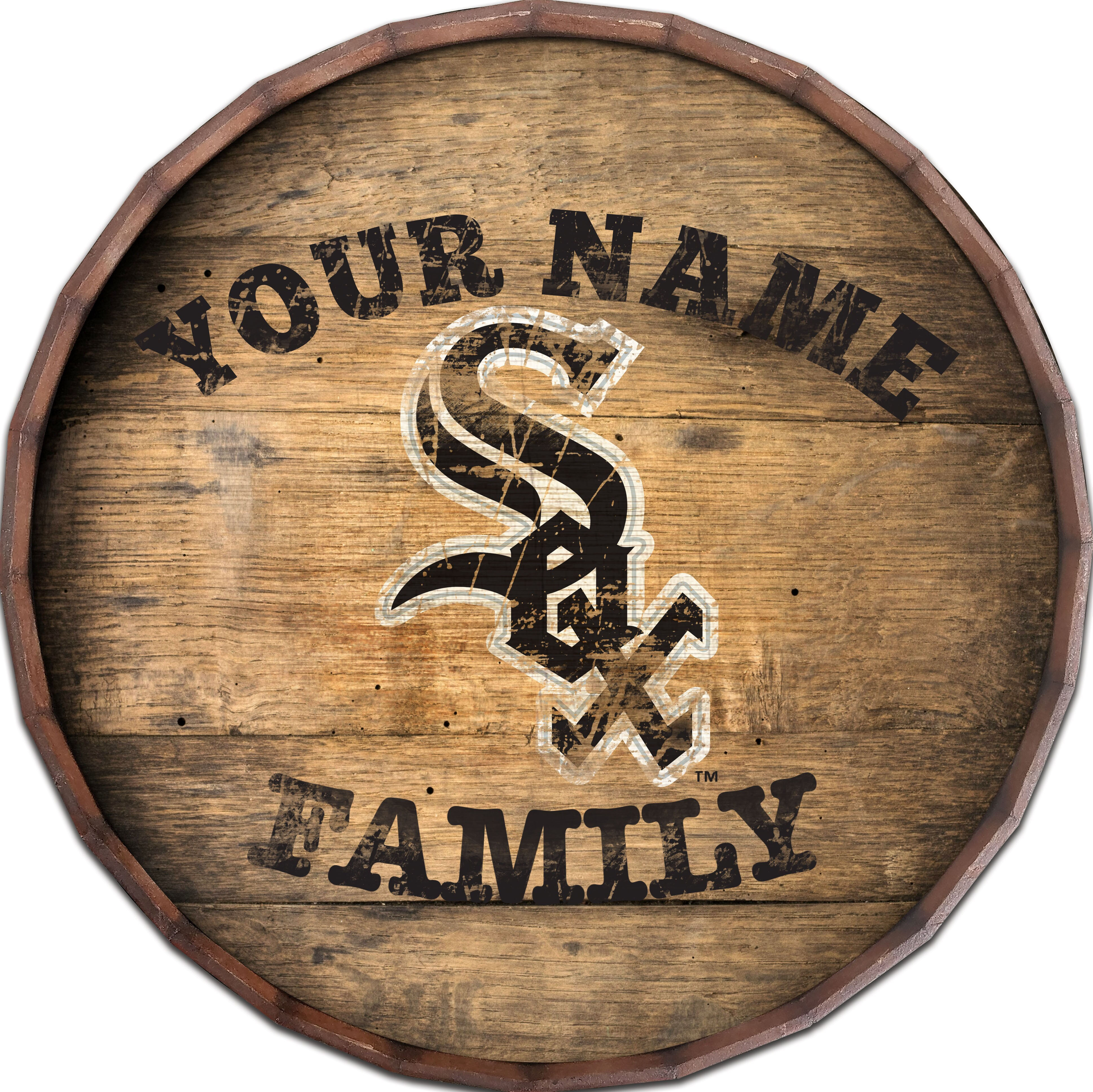 Chicago White Sox 24" Personalized Barrel Top