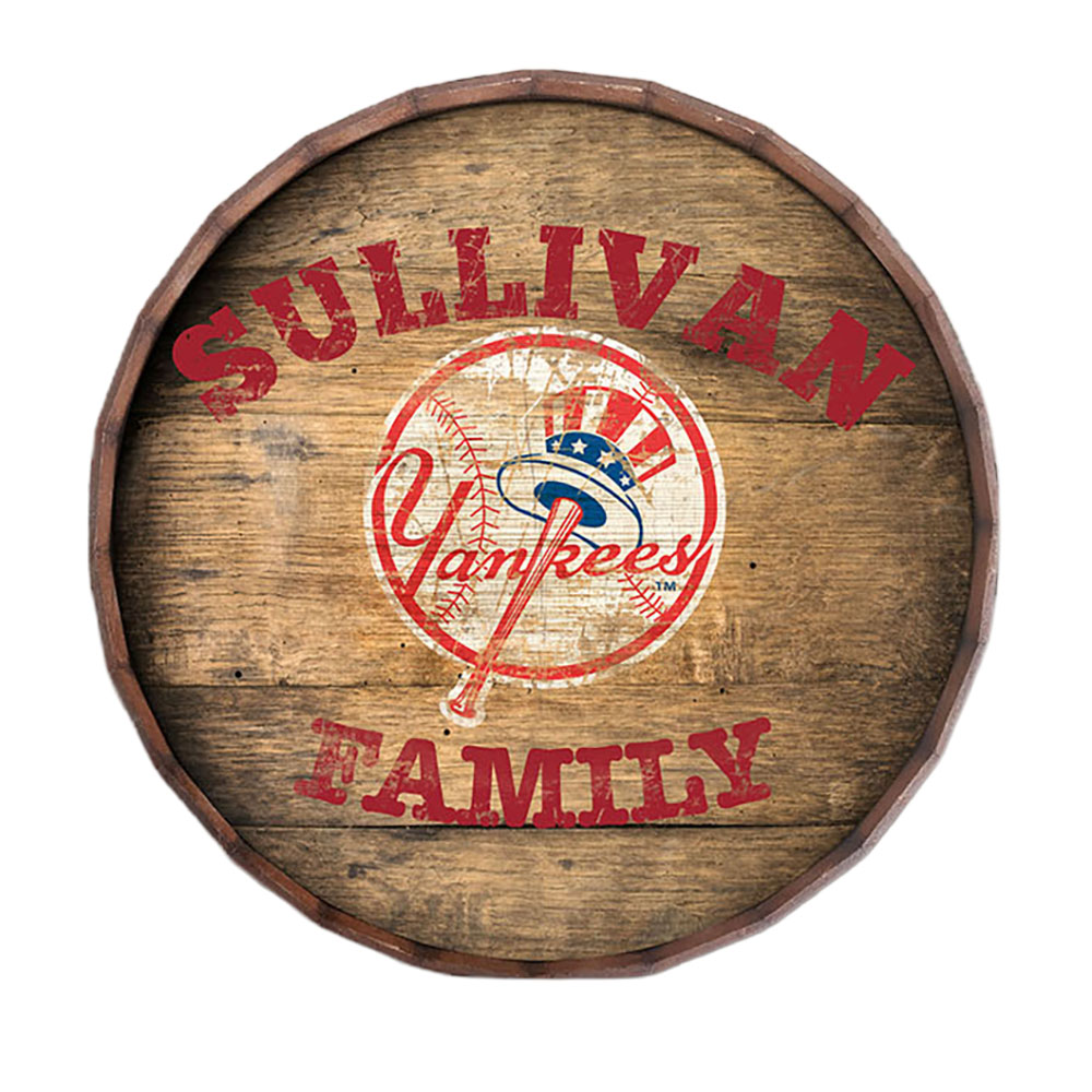 New York Yankees 24" Personalized Barrel Top