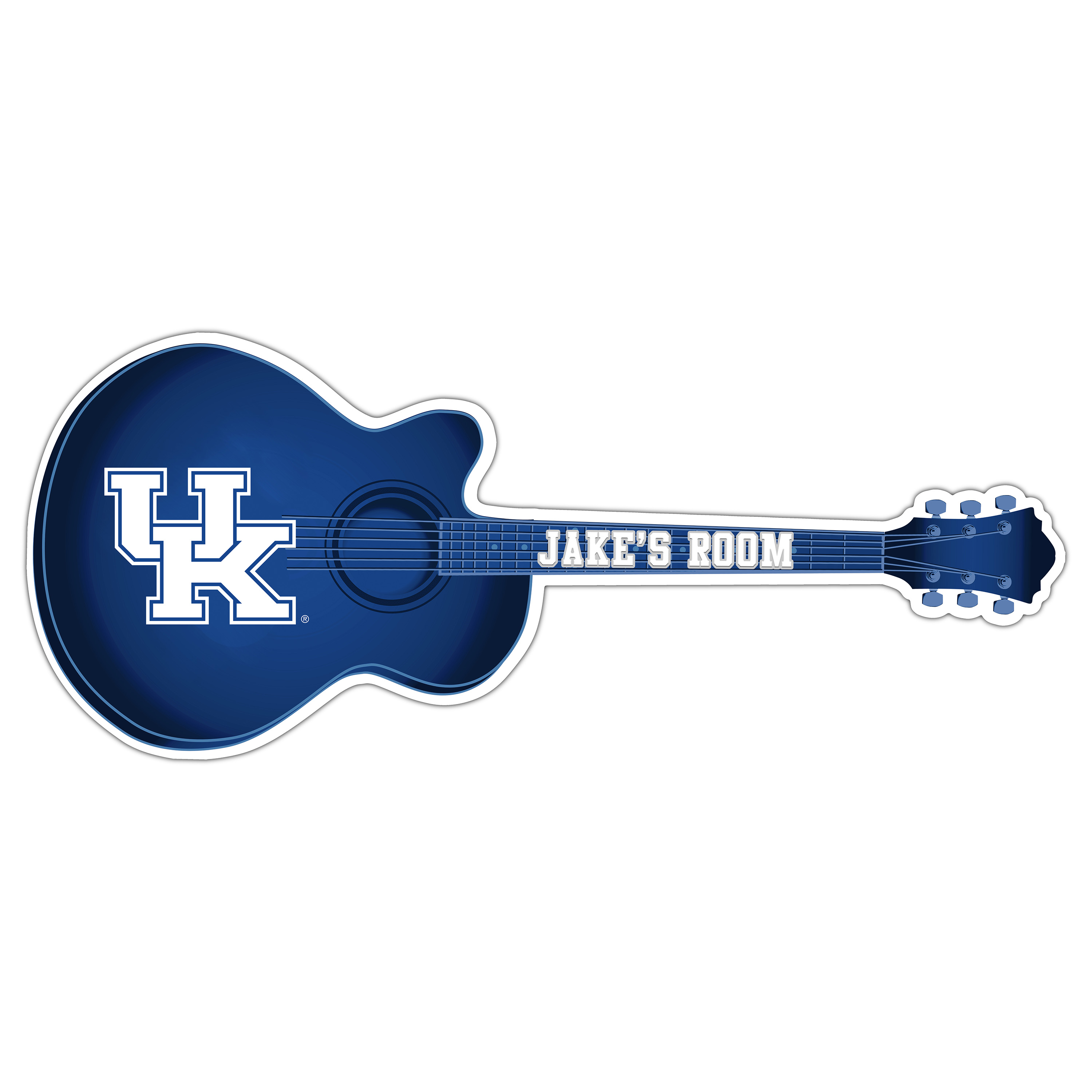 Kentucky Wildcats 24" Customizable Guitar Sign