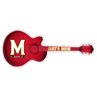 Maryland Terrapins 24" Customizable Guitar Sign
