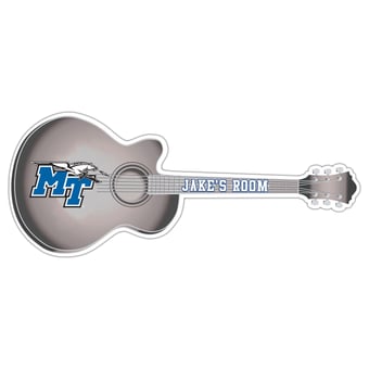 MTSU Blue Raiders 24" Customizable Guitar Sign