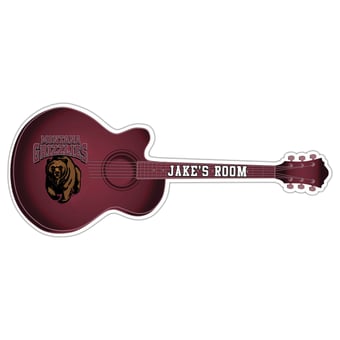 Montana Grizzlies 24" Customizable Guitar Sign