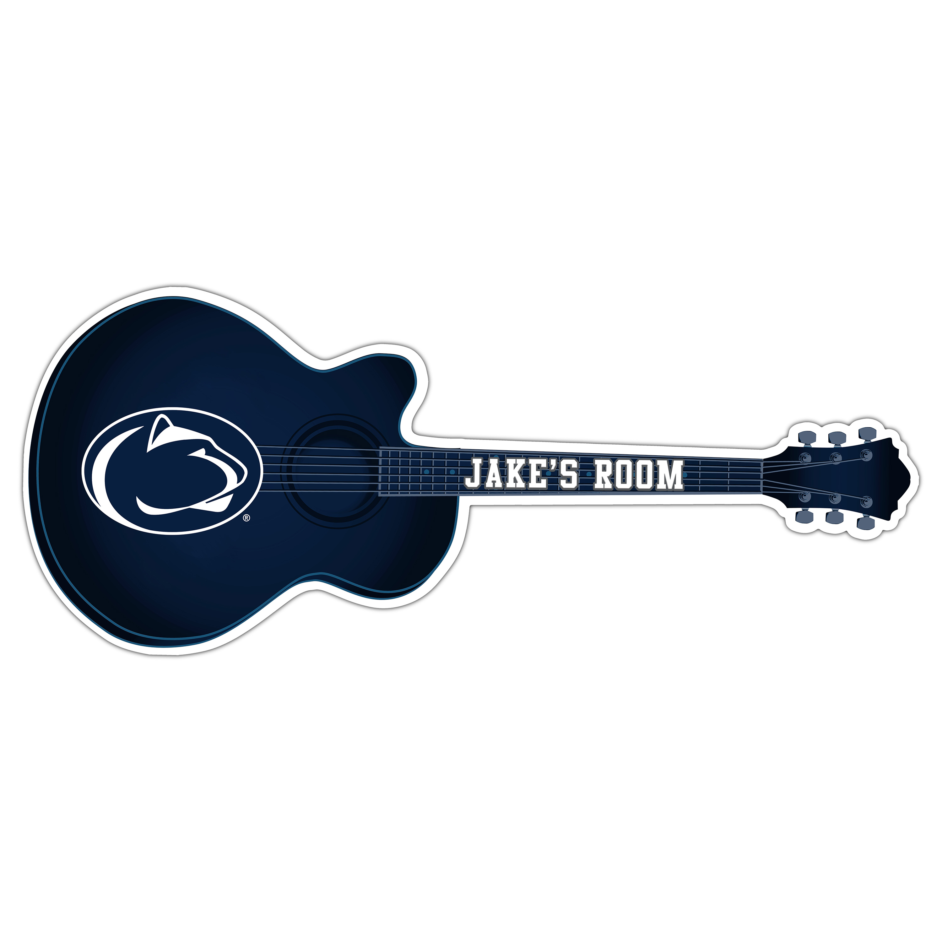 Penn State Nittany Lions 24" Customizable Guitar Sign