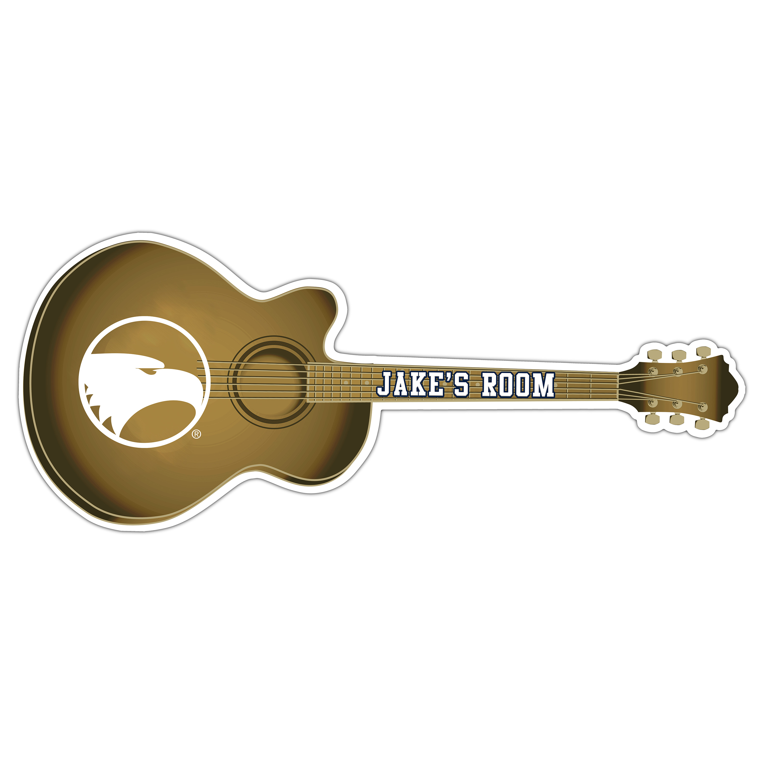 Georgia Southern Eagles 24" Customizable Guitar Sign