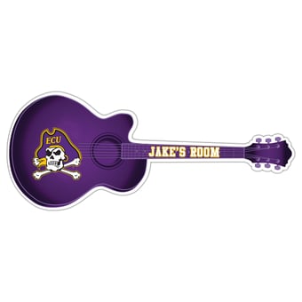 ECU Pirates 24" Customizable Guitar Sign