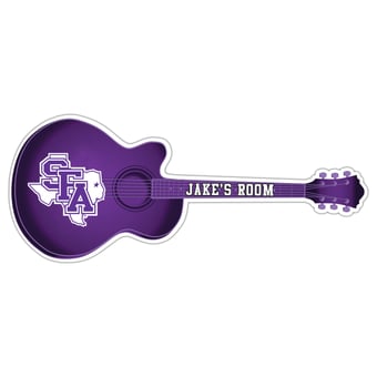 Stephen F Austin Lumberjacks 24" Customizable Guitar Sign