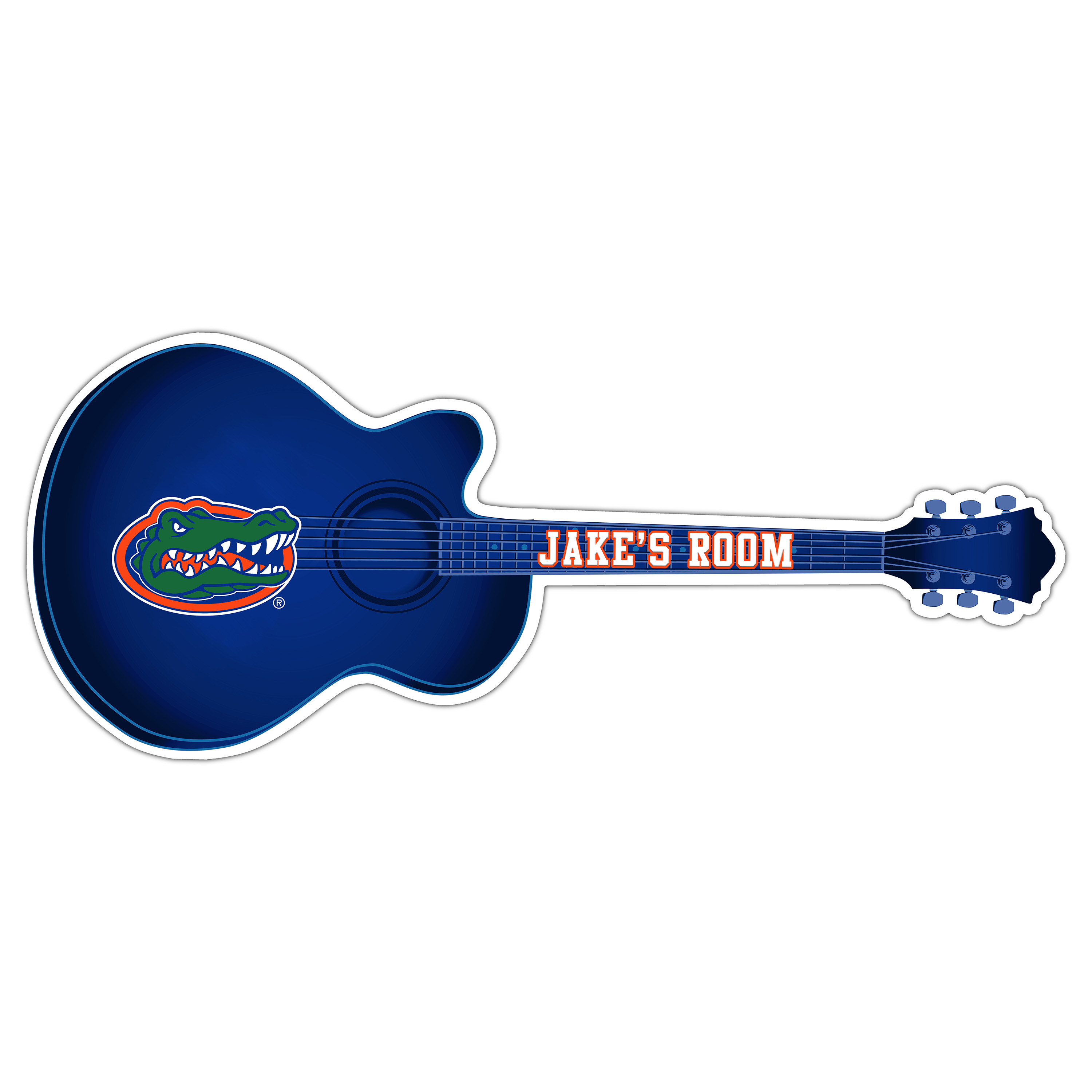 Florida Gators 24" Customizable Guitar Sign