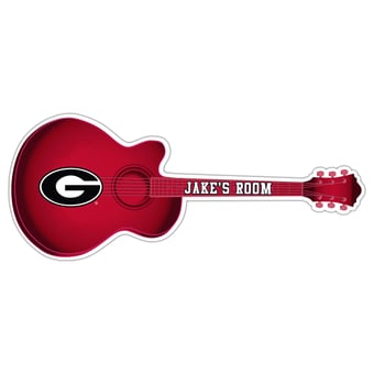 Georgia Bulldogs 24" Customizable Guitar Sign