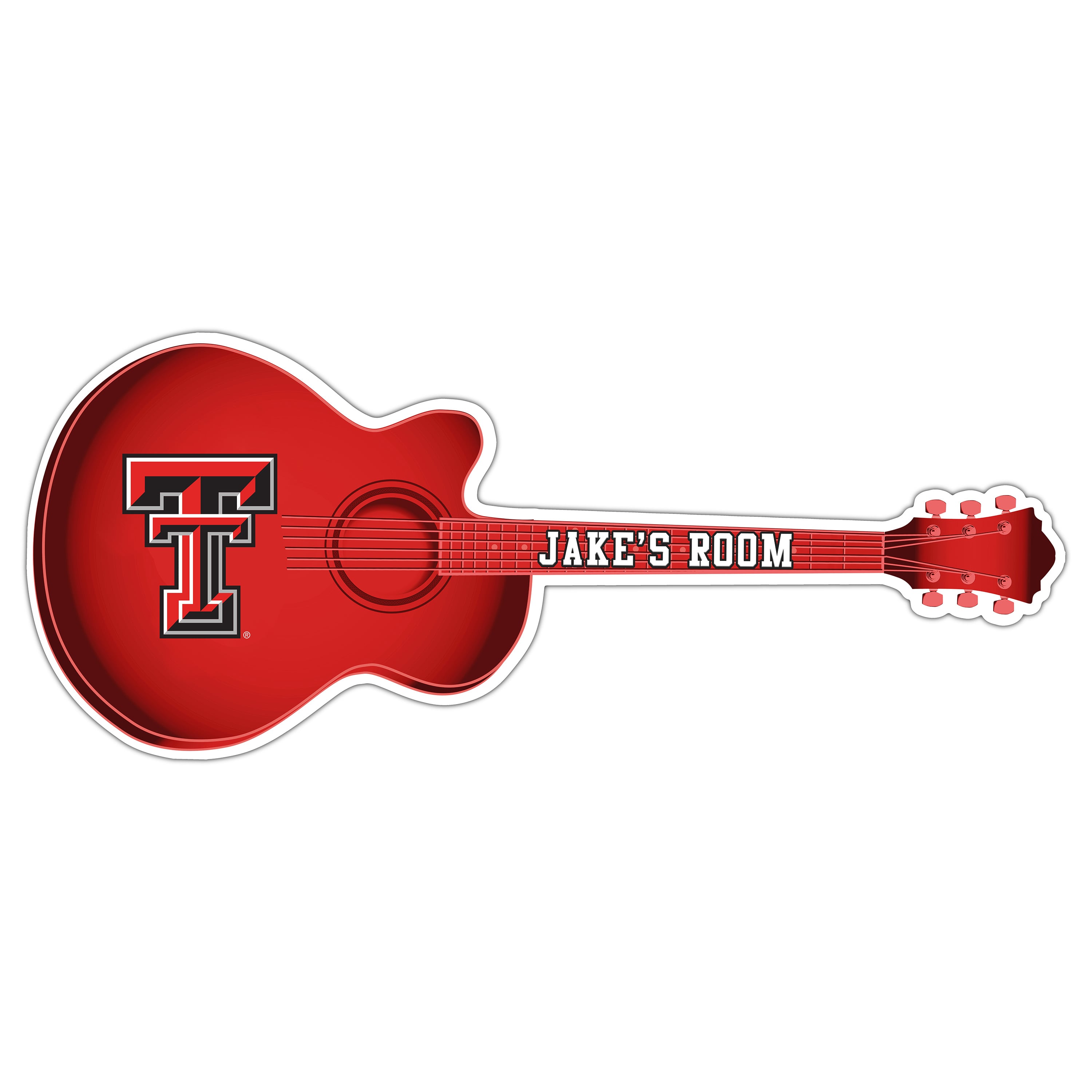 Texas Tech Red Raiders 24" Customizable Guitar Sign