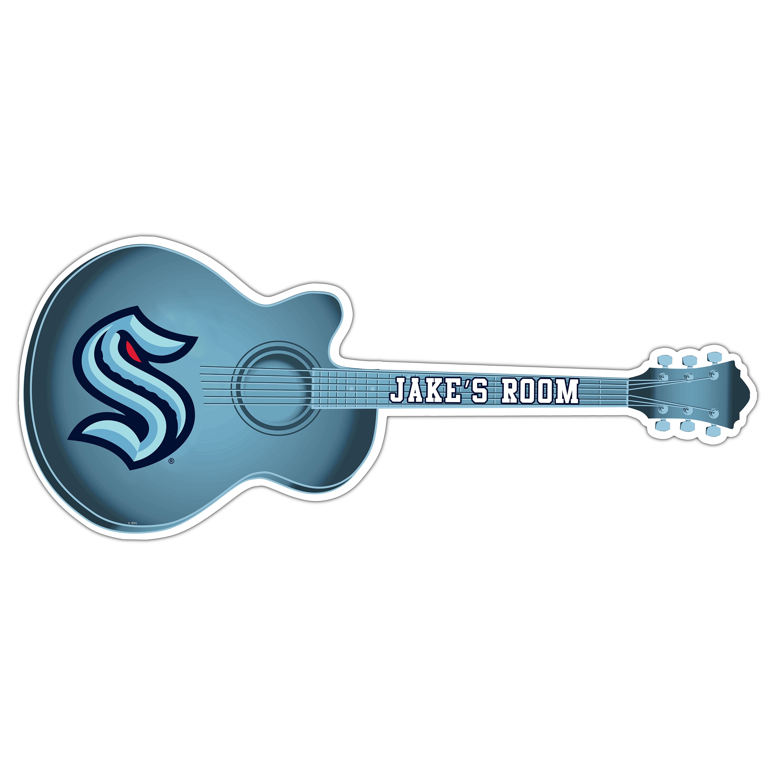 Seattle Kraken 24" Customizable Guitar Sign
