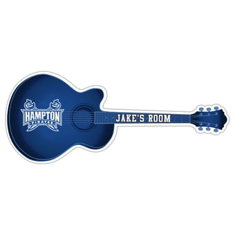Hampton Pirates 24" Customizable Guitar Sign