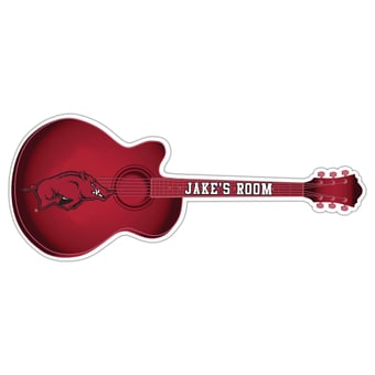 Arkansas Razorbacks 24" Customizable Guitar Sign