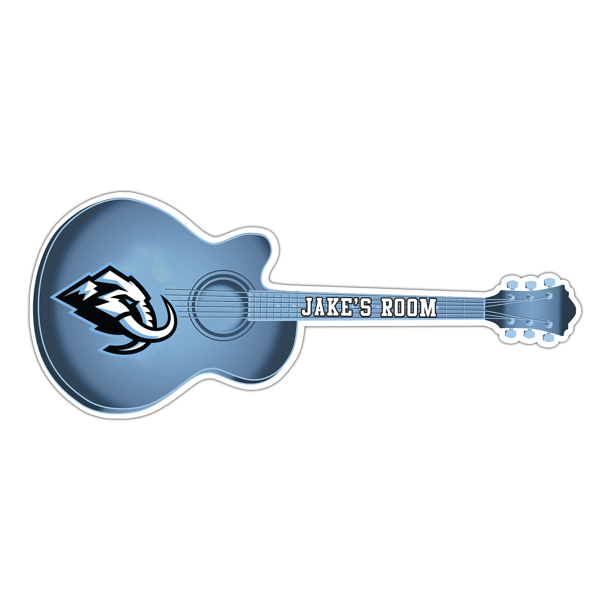 Utah Mammoth 24" Customizable Guitar Sign
