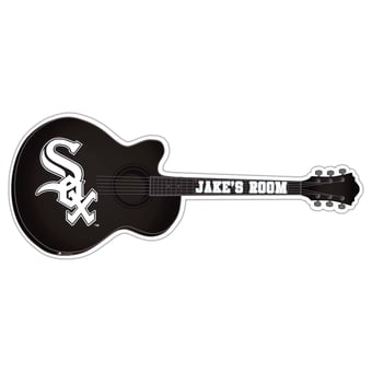 Chicago White Sox 24" Customizable Guitar Sign